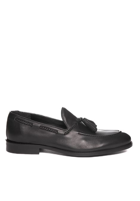 Black leather loafer JEROLD WILTON | 1161GRAINED-NERO